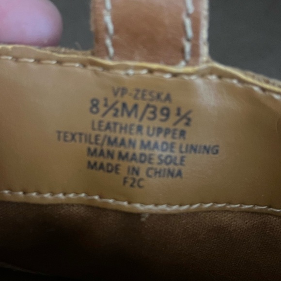 Vince Camuto Brown Leather Ankle Boots - Picture 4 of 6